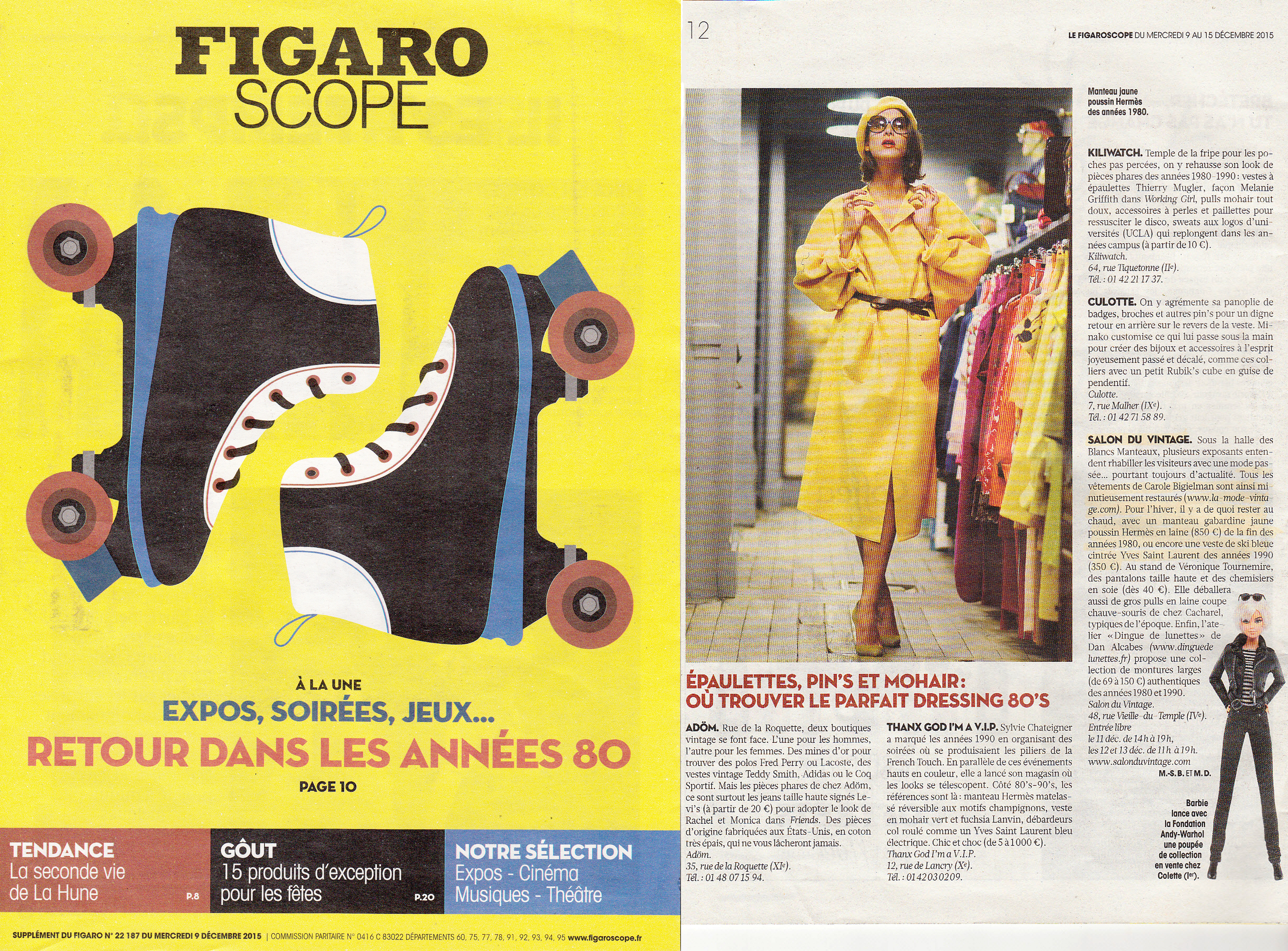 Figaroscope décembre 2015